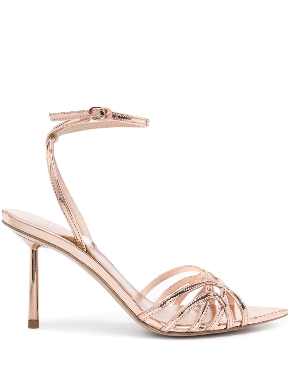 Le Silla Bella Sandalen in Metallic-Optik 80mm - Rosa von Le Silla