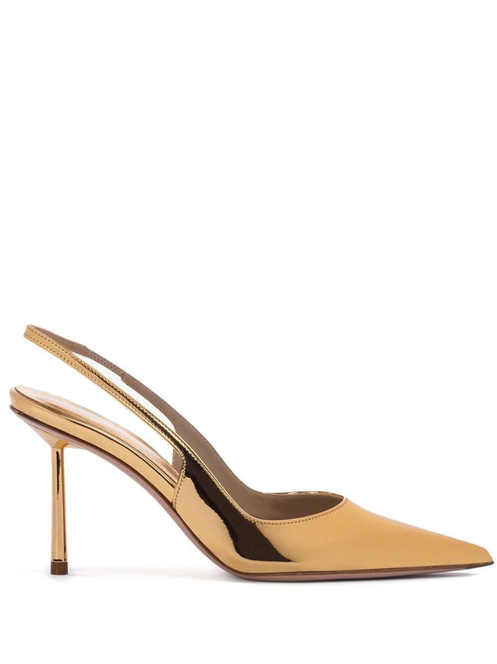 Le Silla Bella Slingback-Pumps im Metallic-Look - Gold von Le Silla