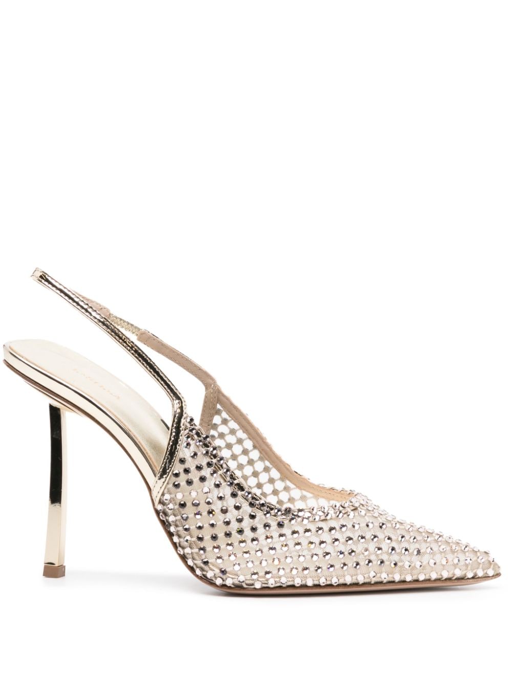 Le Silla Gilda Pumps mit Kristallen 110mm - Gold von Le Silla