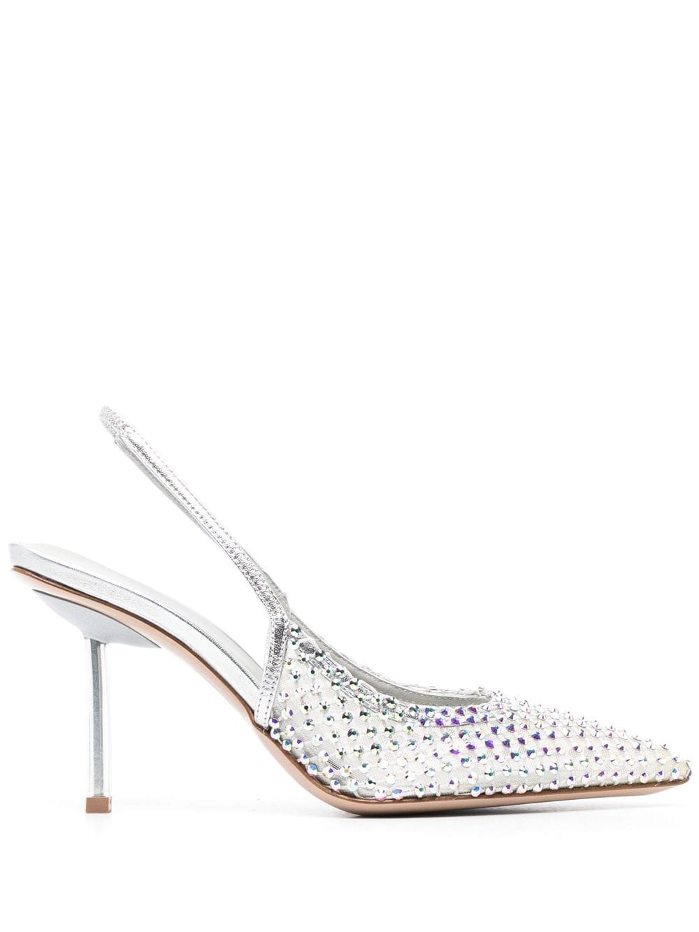 Le Silla Gilda Pumps mit Kristallen 50mm - Silber von Le Silla