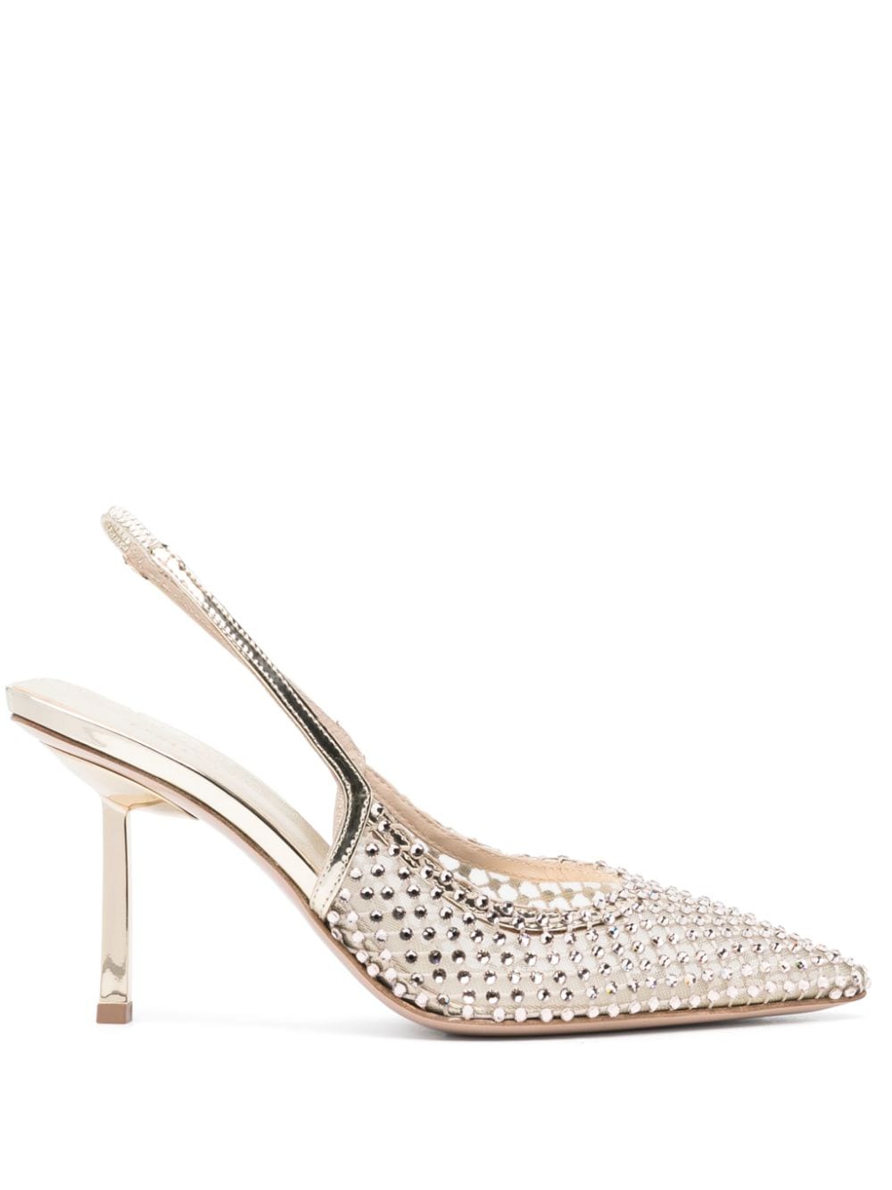 Le Silla Gilda Pumps mit Kristallverzierung 85mm - Gold von Le Silla