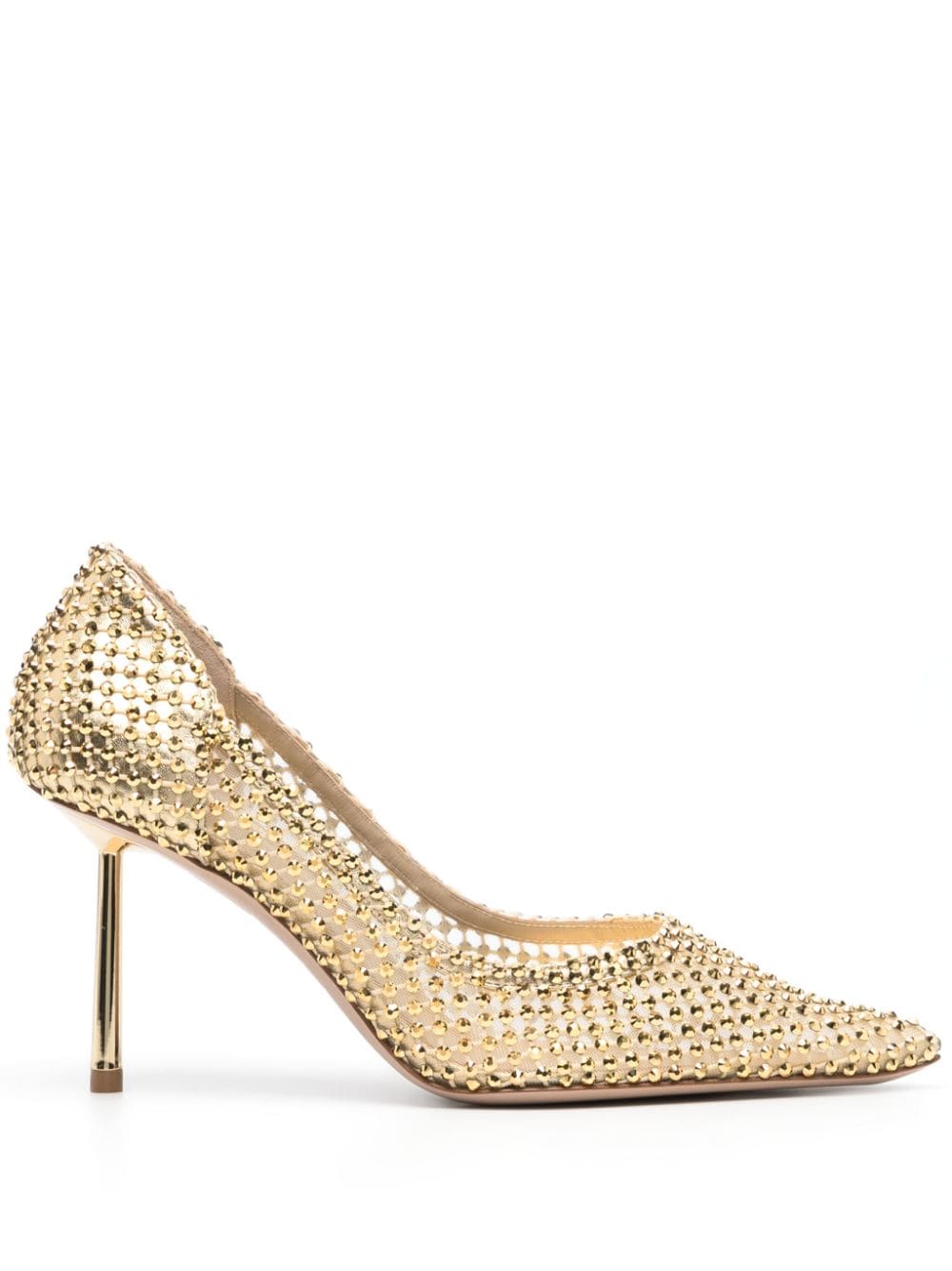 Le Silla Gilda Pumps mit Kristallen 90mm - Gold von Le Silla