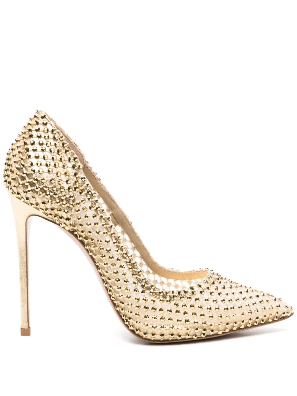 Le Silla Gilda Pumps mit Kristallen 120mm - Gold von Le Silla