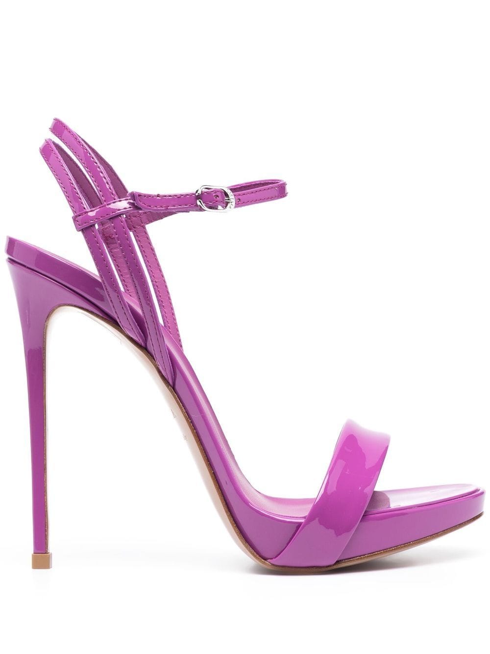 Le Silla Sandalen aus Lackleder 120mm - Violett von Le Silla