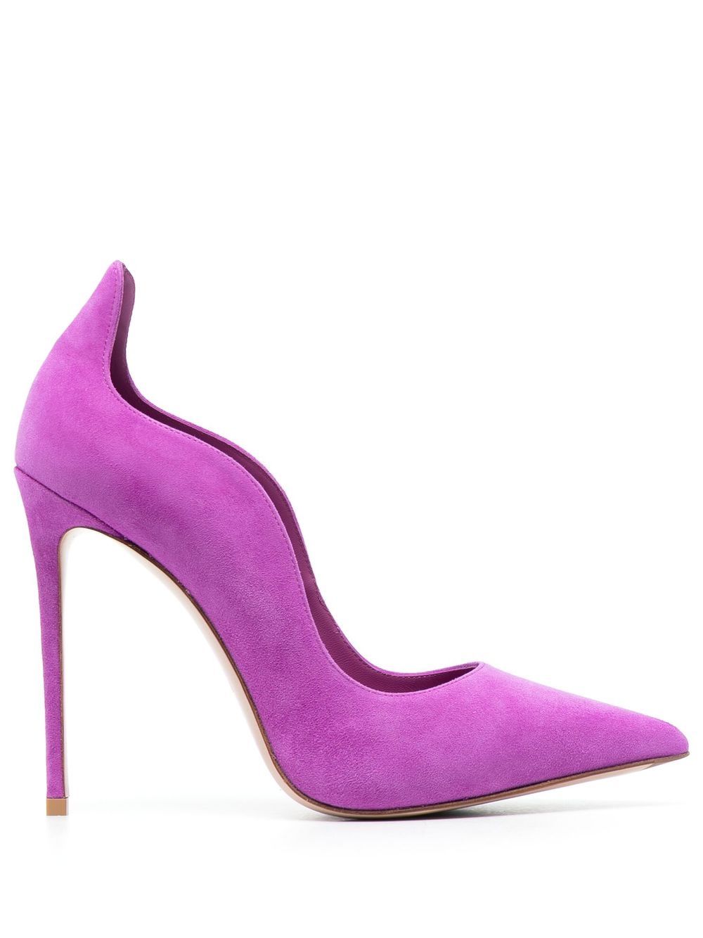 Le Silla Ivy Pumps aus Wildleder 110mm - Violett von Le Silla