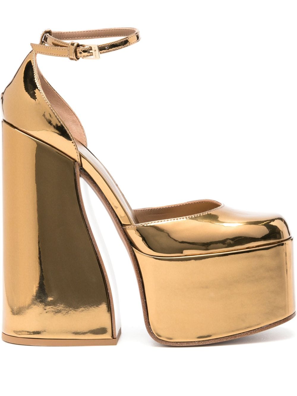 Le Silla Nikki Stiefel aus Lackleder 170mm - Gold von Le Silla
