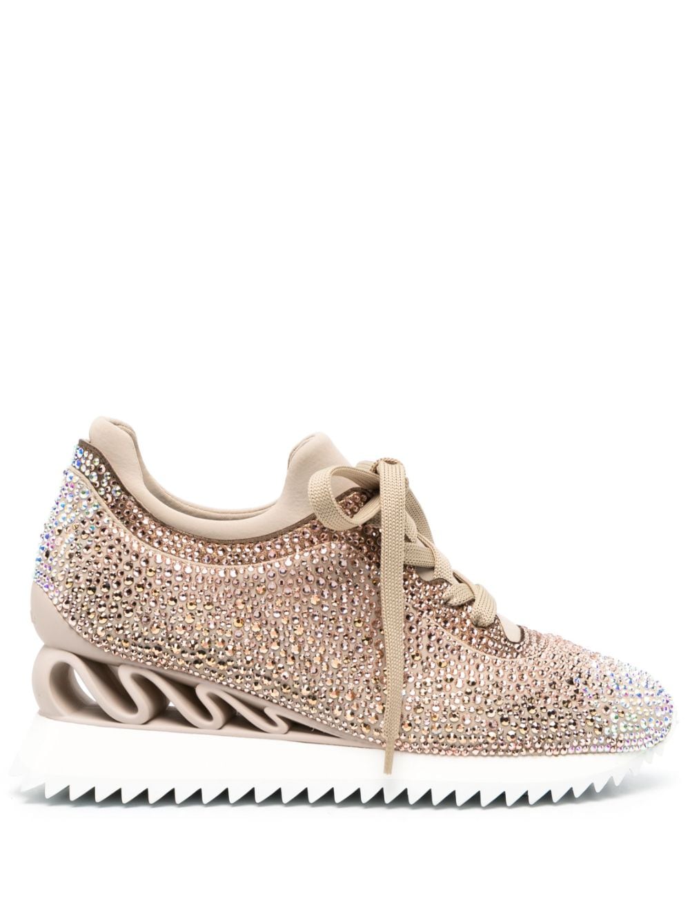 Le Silla Reiko Wave Sneakers mit Strass - Gold von Le Silla