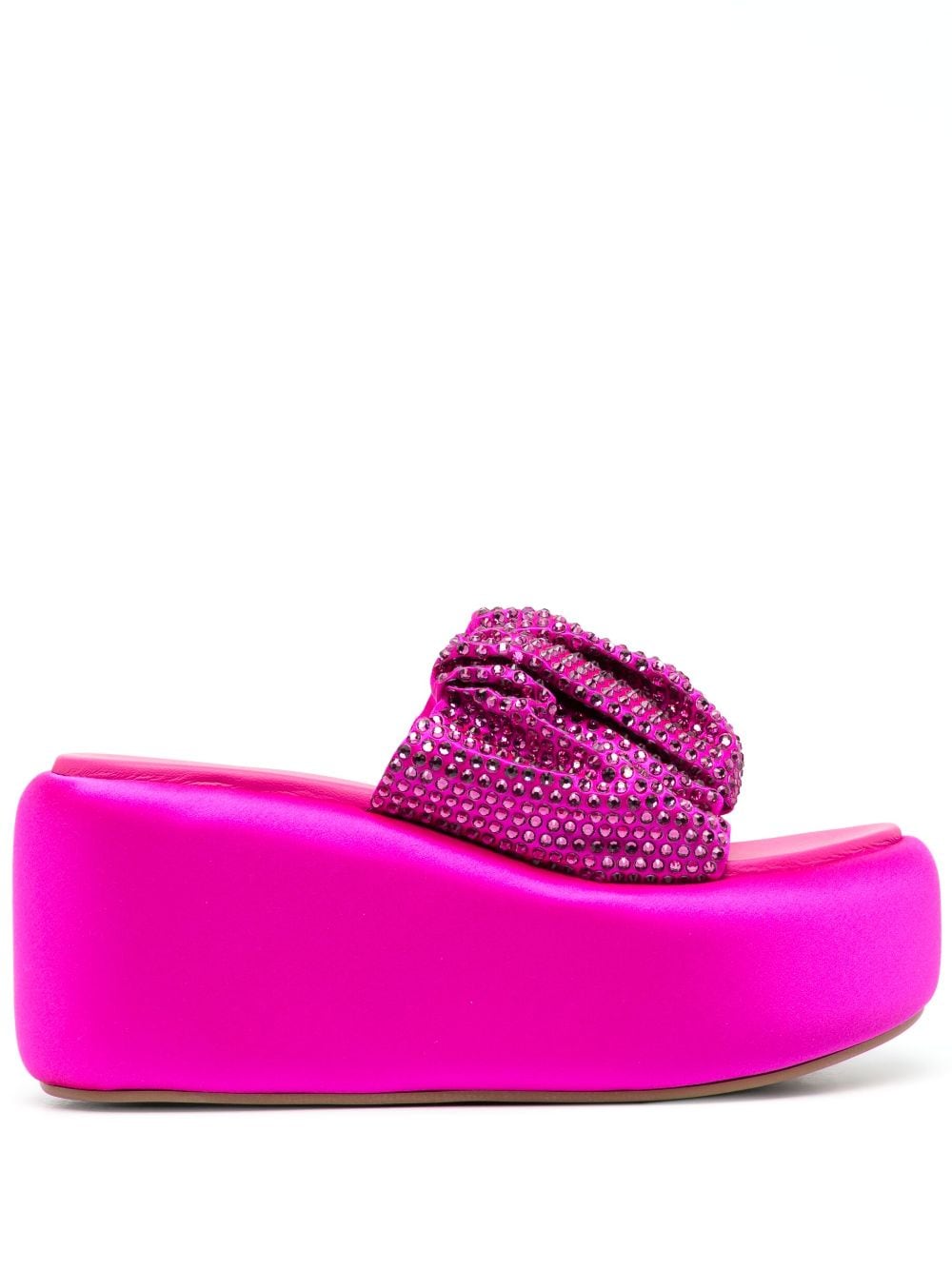 Le Silla Mules mit Strass 100mm - Rosa von Le Silla