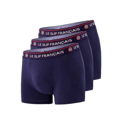Le Slip Français Herren Lot de 3 Boxers Unterwäsche, Marineblau, L von Le Slip Français