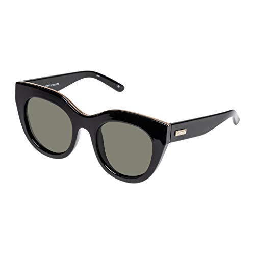 Le Specs AIR HEART LSP1602175 - BLACK/GOLD - Damen Herren CAT-EYE Sonnenbrille mit hohem UV-Schutz von Le Specs