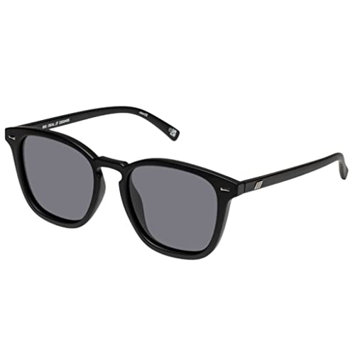 Le Specs BIG DEAL LSP2202455 - MATTE BLACK - Damen Herren Runde Rahmenform mit UV-Schutz von Le Specs