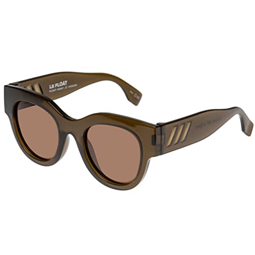 Le Specs Sonnenbrille FLOAT AWAY Damen Herren Runde Rahmenform mit UV-Schutz von Le Specs