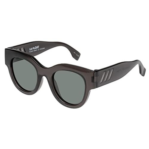 Le Specs FLOAT AWAY LSP2102389 - BLACK/SHADOW - Damen Herren Runde Sonnenbrille mit hohem UV-Schutz von Le Specs