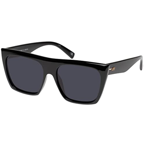 Le Specs THE THIRST LSP2352113 - BLACK - Damen Herren Rechteckige Sonnenbrille mit hohem UV-Schutz von Le Specs