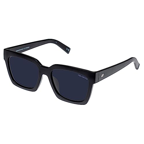 Le Specs Sonnenbrille WEEKEND RIOT Damen Herren Rechteckige Rahmenformmit UV-Schutz von Le Specs