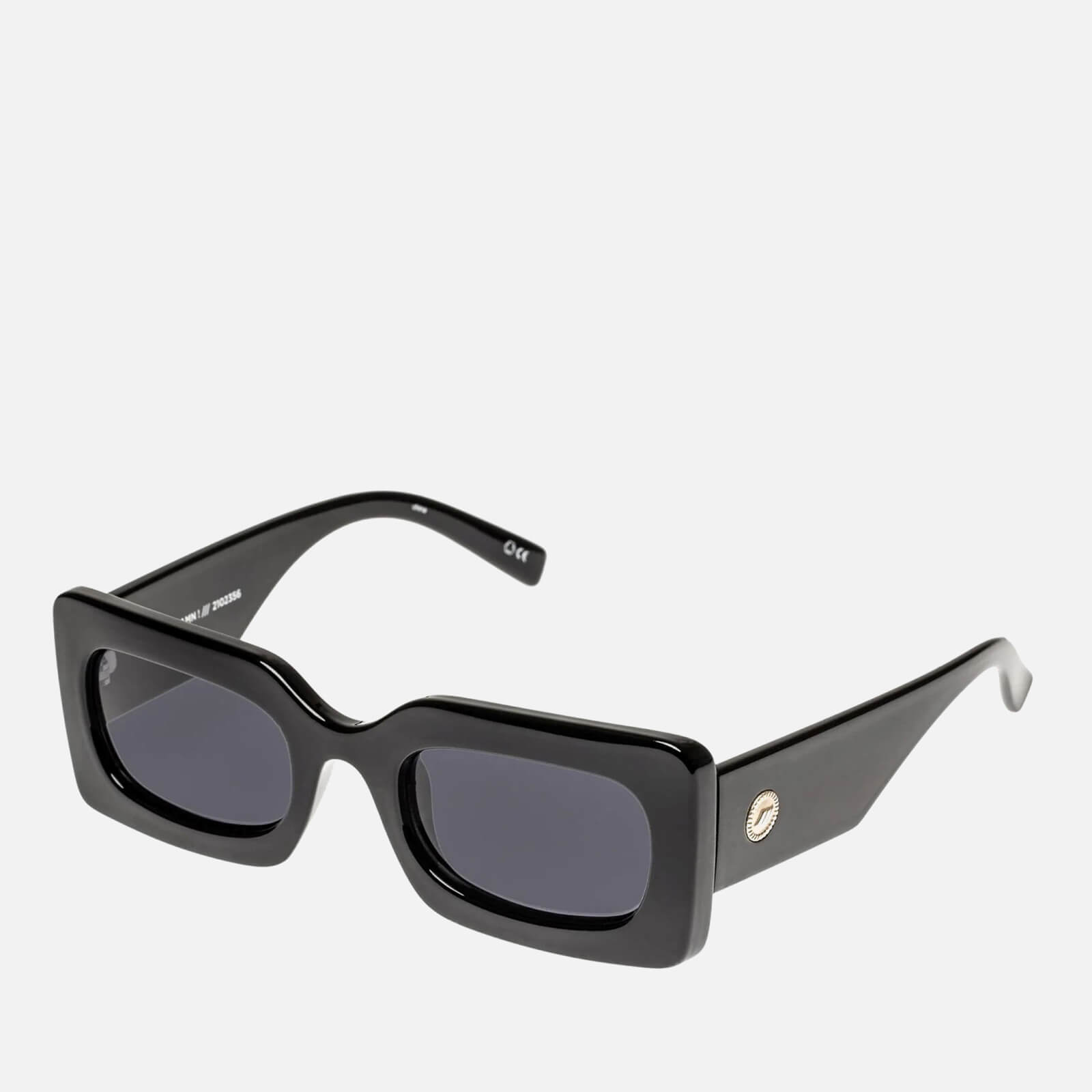 Le Specs Women's OH DAMN! Rectangle Sunglasses - Black von Le Specs