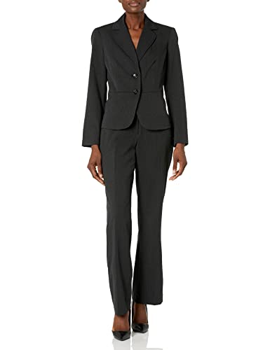 Le Suit Damen Jacken-/Hosenanzug 50041019-169 Business-Anzug Hosen-Set, Schwarz, 46 von Le Suit