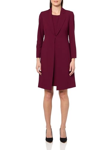 Le Suit Damen Jacket/Dress Suit Jacke/Anzug, Bordeaux, 40 Zierlich von Le Suit