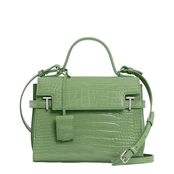 Le Tanneur - Le Tanneur Emilie Handtasche Croco-Bril, Umhängetasche, Jade-Grün von Le Tanneur