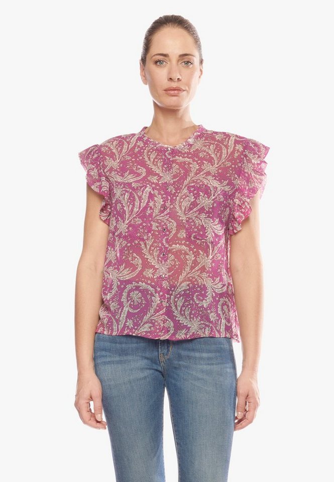 Le Temps Des Cerises Klassische Bluse mit trendigem Allover-Print von Le Temps Des Cerises