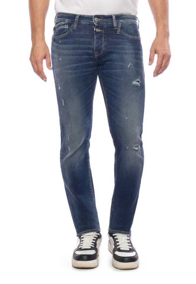 Le Temps Des Cerises Slim-fit-Jeans mit angesagten Used-Details von Le Temps Des Cerises