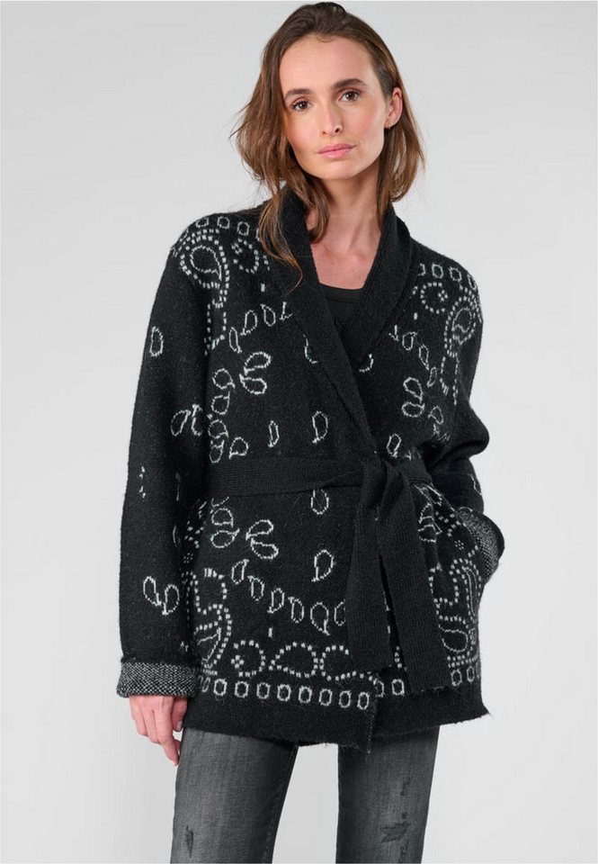 Le Temps Des Cerises Strickjacke BAO mit schönem Allover-Muster von Le Temps Des Cerises