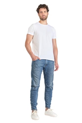 Le Temps des Cerises 900/03 Jogg Tapered Bogen Jeans Blau Nr. 3, blau, 33 W von Le Temps des Cerises