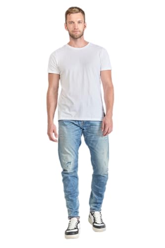 Le Temps des Cerises Alost 900/03 Tapered Bogenjeans Destroy Blau, blau, 36W von Le Temps des Cerises