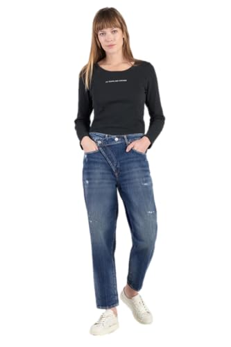 Le Temps des Cerises Cosy Boyfit 7/8th Destroy Jeans Blau Nr. 2, blau, 25W von Le Temps des Cerises