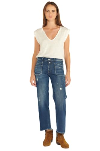 Le Temps des Cerises Damen Jeans Pricil blau 25 von Le Temps des Cerises