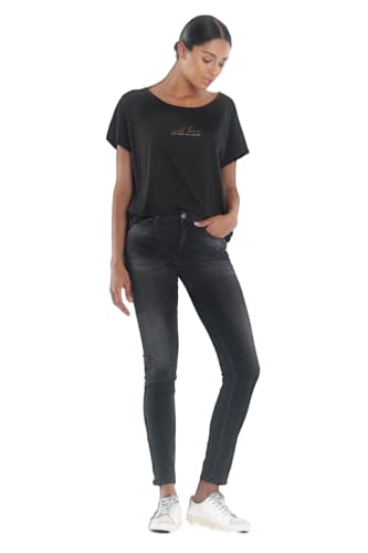 Le Temps des Cerises Damen Jeans Pulp High C Acya 7/8 Push Up Skinny (28W, Black) von Le Temps des Cerises