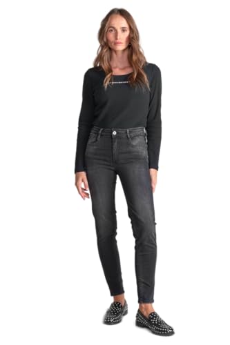 Le Temps des Cerises Damen Jeans Pulp High C Acya 7/8 Push Up Skinny (28W, Black) von Le Temps des Cerises