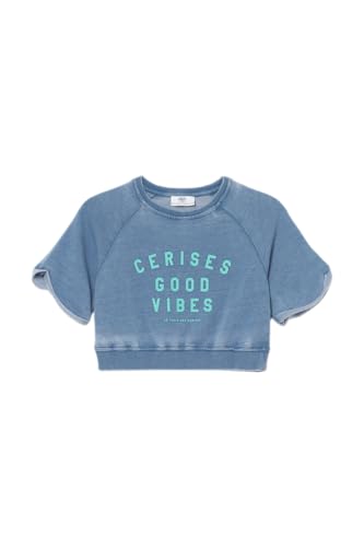 Le Temps des Cerises Daminagi Kurzes Sweatshirt, Blau, blau, 14 Jahre von Le Temps des Cerises