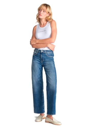 Le Temps des Cerises High Waist Damen Jeans weites Bein knöchellang PULPHIGH24C BAS, inch W:inch 26 von Le Temps des Cerises