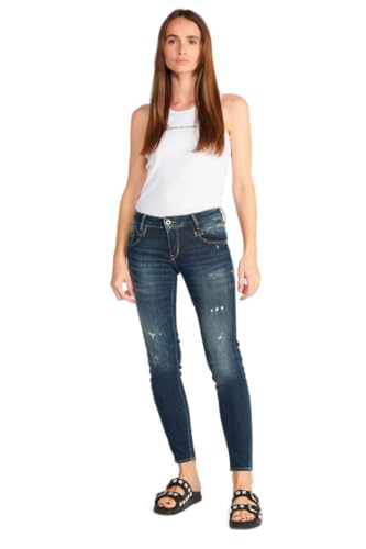 Le Temps des Cerises Jeans 7/8 schmale hohe Taille Frau SIB Pulp Destroy N°2 von Le Temps des Cerises