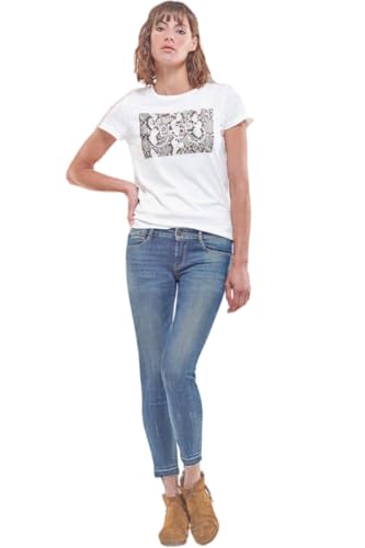 Le Temps des Cerises Jeans Pulp Slim Hohe Taille 7/8 Blau Push Up Gr. W28, blau von Le Temps des Cerises