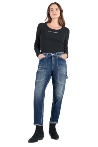 Le Temps des Cerises Loose Jeans, Large 400/60 Girlfriend, Länge 34, blau, 27W von Le Temps des Cerises