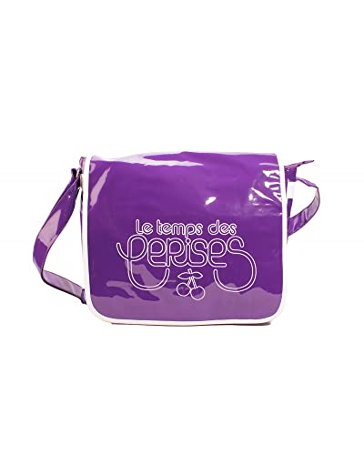 Le Temps des Cerises Rumba 8 Umhängetasche, Violett/Weiß von Le Temps des Cerises