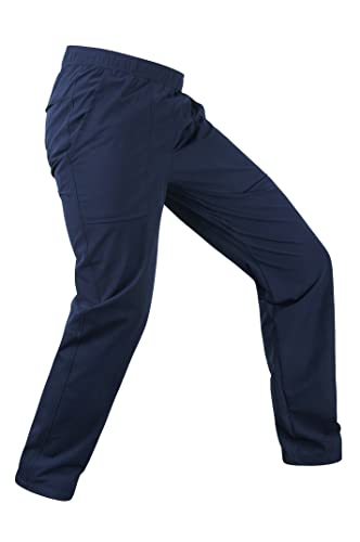 LE VONFORT Herren-Wanderhose, Stretch, leicht, schnell trocknend, Laufen, athletisch, aktive Jogginghose, A-Saphir, Groß von Le Vonfort