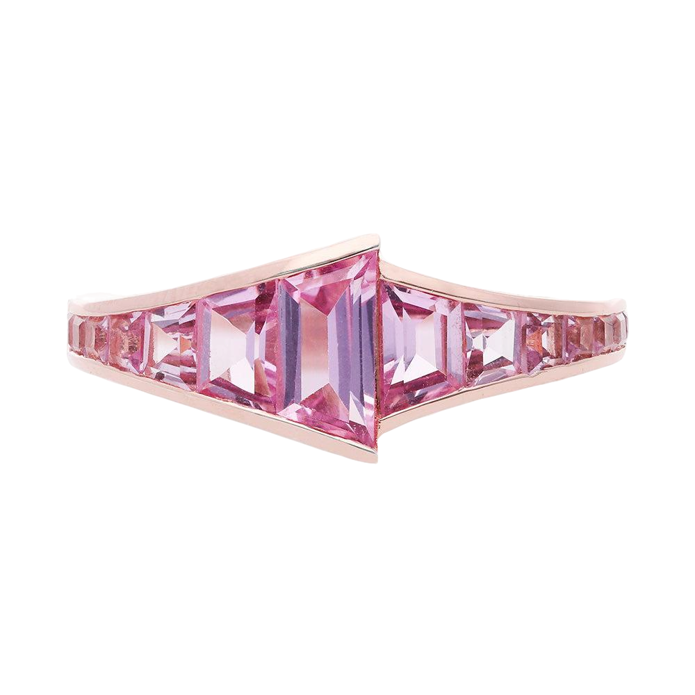 The Pink Sapphire Trapezoid Ring von LeBlanc