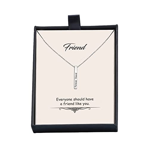 LeCalla 925 Sterling Silber Dimensional Love 3D Bar Halskette Anhänger für Frauen Teenager LeCalla 925 Sterling Silber Dimensional Love 3D Bar Halskette Anhänger für Frauen Teenager von LeCalla