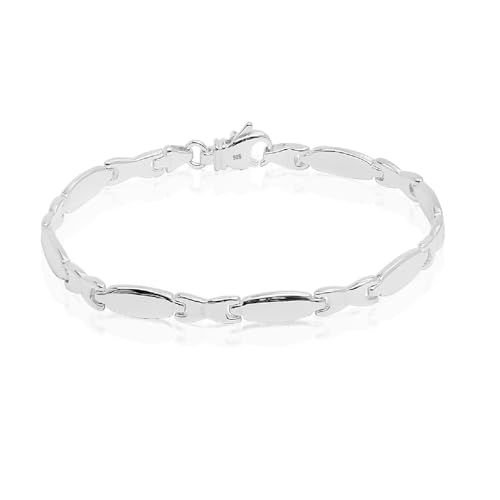 LeCalla Italian 925 Sterling Silber Herren Armband | Handmade Classic Design Weizen Link Chain Armbänder für Männer 8,5 Zoll, Made in Italy LeCalla Italian 925 Sterling Silber Herren Armband | Handmade Classic Design Weizen Link Chain Armbänder für Männer 8,5 Zoll, Made in Italy von LeCalla