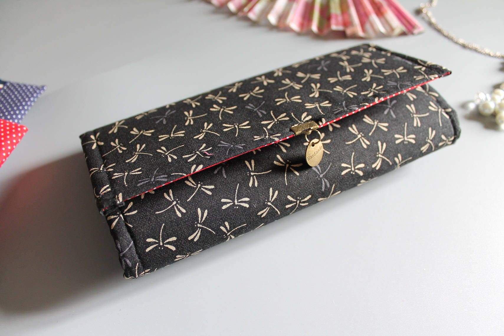 Damen All-In-One-Geldbörse "Tombo Schwarz" Geldbörse/Kartenhalter/Geburtstag/Frauengeschenk/Valentinstag von LeCerisierBleu