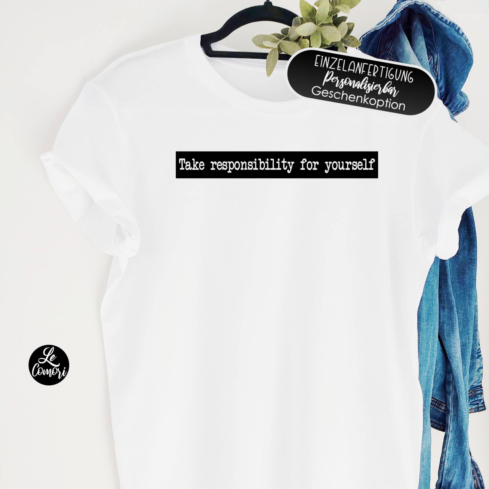 Ab 26, 50 Euro, T-Shirt Bedruckt, Personalisierte T-Shirt, Mit Aufdruck, Selbst Bedrucktes T-Shirt, Bio T Shirts Sprüchen von LeComori