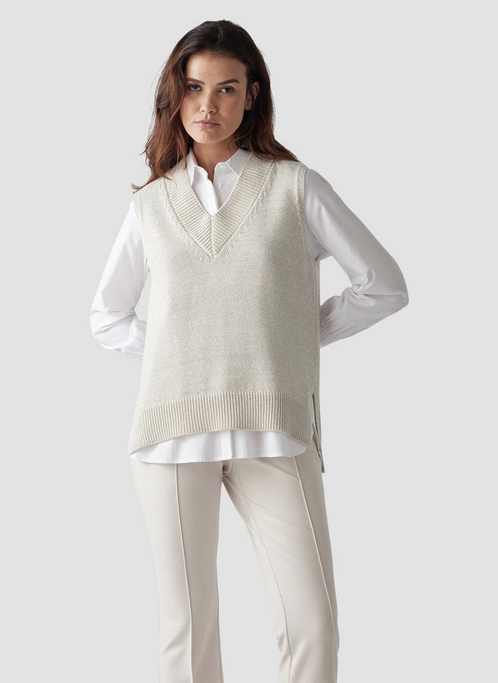 LeComte Strickpullover LeComte Pullunder mit V-Ausschnitt von LeComte