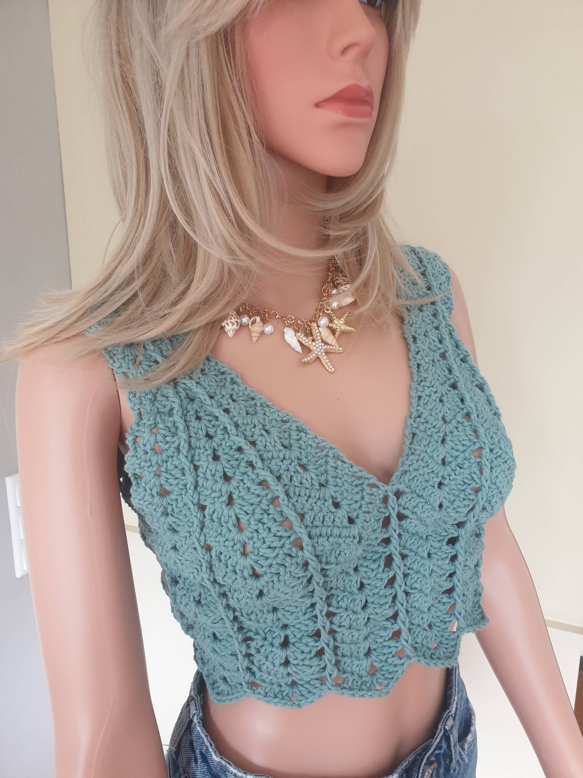 Häkel Top Miriam Verschiedene Farben Und Größen von LeCreationDeChloe