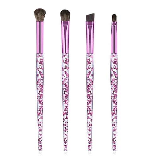 Lidschatten Pinsel Makeup Pinselset Augenpinsel - LeFeirr 4 Stück Lidschattenpinsel zum Blending, Auftragen, Formen und Schattieren von LeFeirr