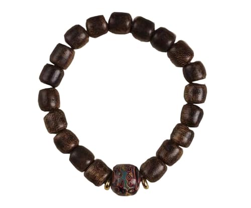 LeGDOr Perlenarmbänder, Rosenkranzperlen, Sandelholzarmband im chinesischen Stil für Paare, Retro-Schmuckarmband für Männer und Frauen, tibetisch-buddhistische Perlenkette, Schmuck 3002 (Farbe: B) von LeGDOr
