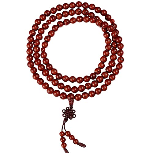 LeGDOr Tibetisch-buddhistische Gebetskette, Phönixauge, Bodhi-Perlen, Armband, Halskette, 108 tibetische Mala-Buddha-Perlen, Rosenkranz für Männer und Frauen, Gebet, Meditation, Chanten von LeGDOr