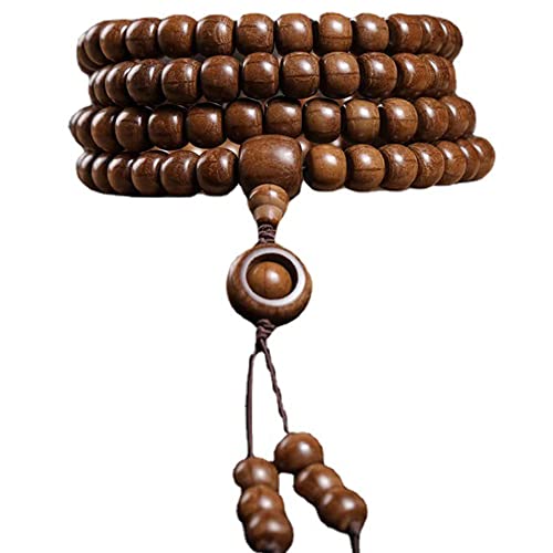 Perlen-Rosenkranz-Armband, Perlenarmbänder, 108 Buddha-Perlen aus Abelia-Holz, Rosenkranz, 8 mm, Holzperlen-Halskette, mehrschichtiges Armband für Männer und Frauen, die Gebete singen (Größe: 8 x 8 Perlen-Rosenkranz-Armband, Perlenarmbänder, 108 Buddha-Perlen aus Abelia-Holz, Rosenkranz, 8 mm, Holzperlen-Halskette, mehrschichtiges Armband für Männer und Frauen, die Gebete singen (Größe: 8 x 8 von LeGDOr